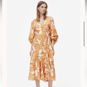 H&M Orange Floral Dress